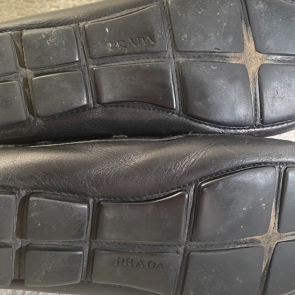 Men’s Prada Black Driving Loafers Unisex - Picture 7 of 7